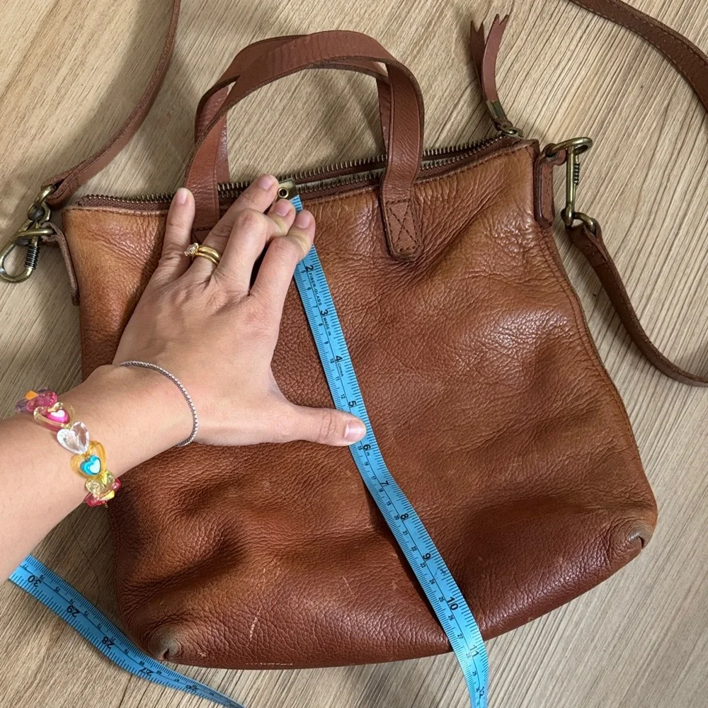 Brown Leather madewell mini transport tote - Picture 8 of 8